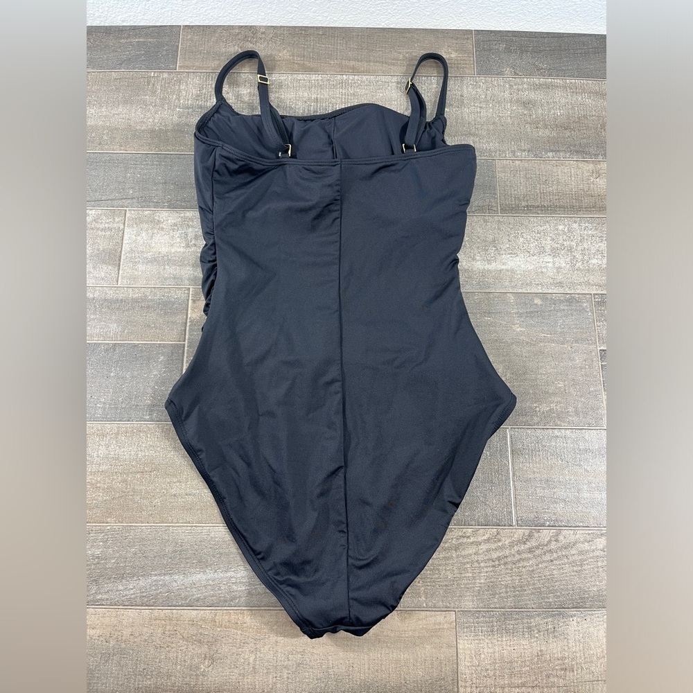 NEW La Blanca Island Goddess  One Piece - Black - Picture 4 of 11